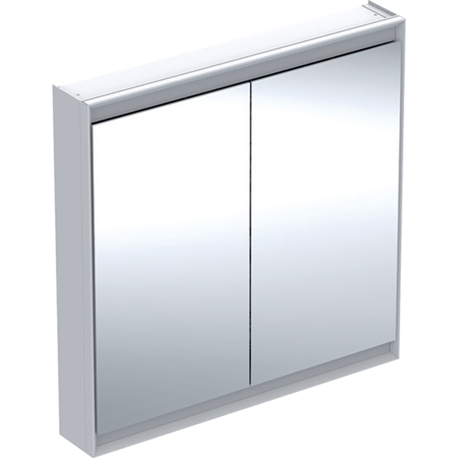 Geberit ONE opbouw spiegelkast met twee deuren 90x90cm ComfortLight wit