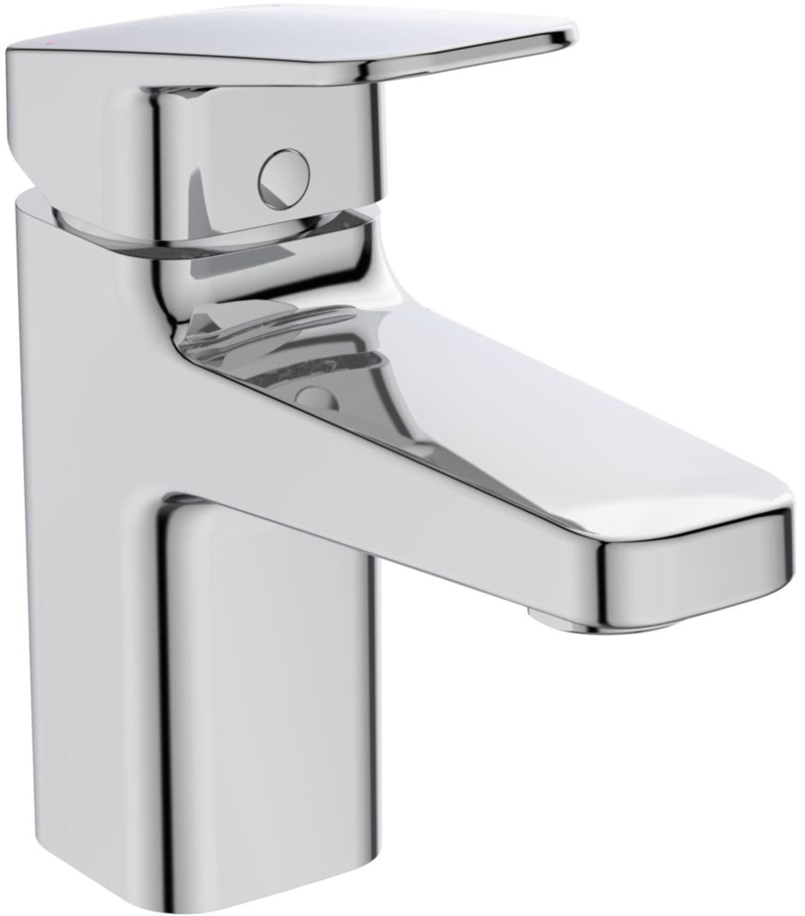 Ideal Standard Ceraplan wastafelmengkraan 1greeps, vast gegoten uitloop. Hoogte uitloop 75mm, 5l/min, met ketting, chroom