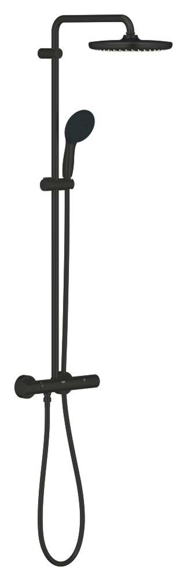Grohe Tempesta 250 Douchesysteem, Max 8,0L/M Bij 3 Bar, Matte Black