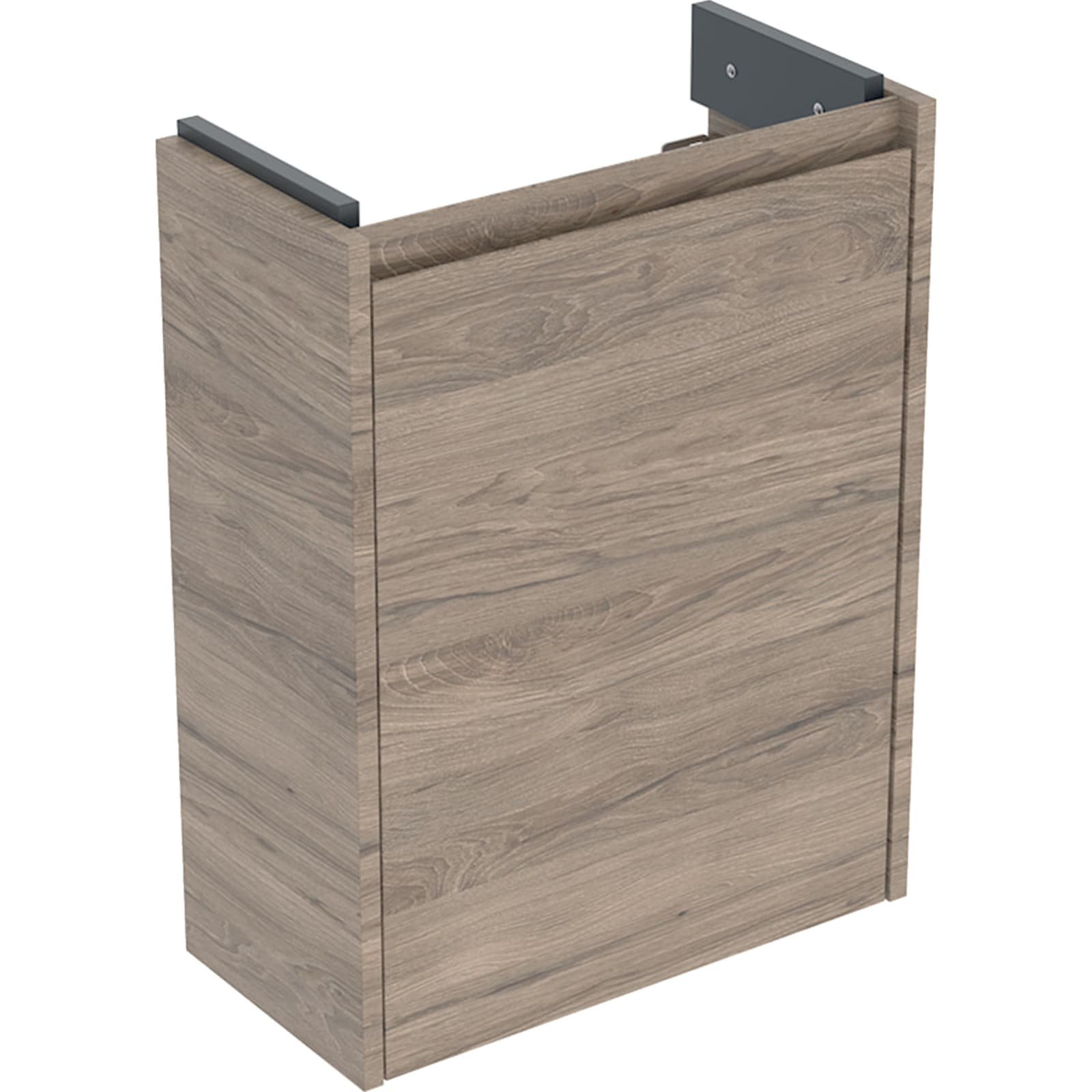 Geberit Renova Compact Fonteinonderkast met één deur B50 Noten Hickory