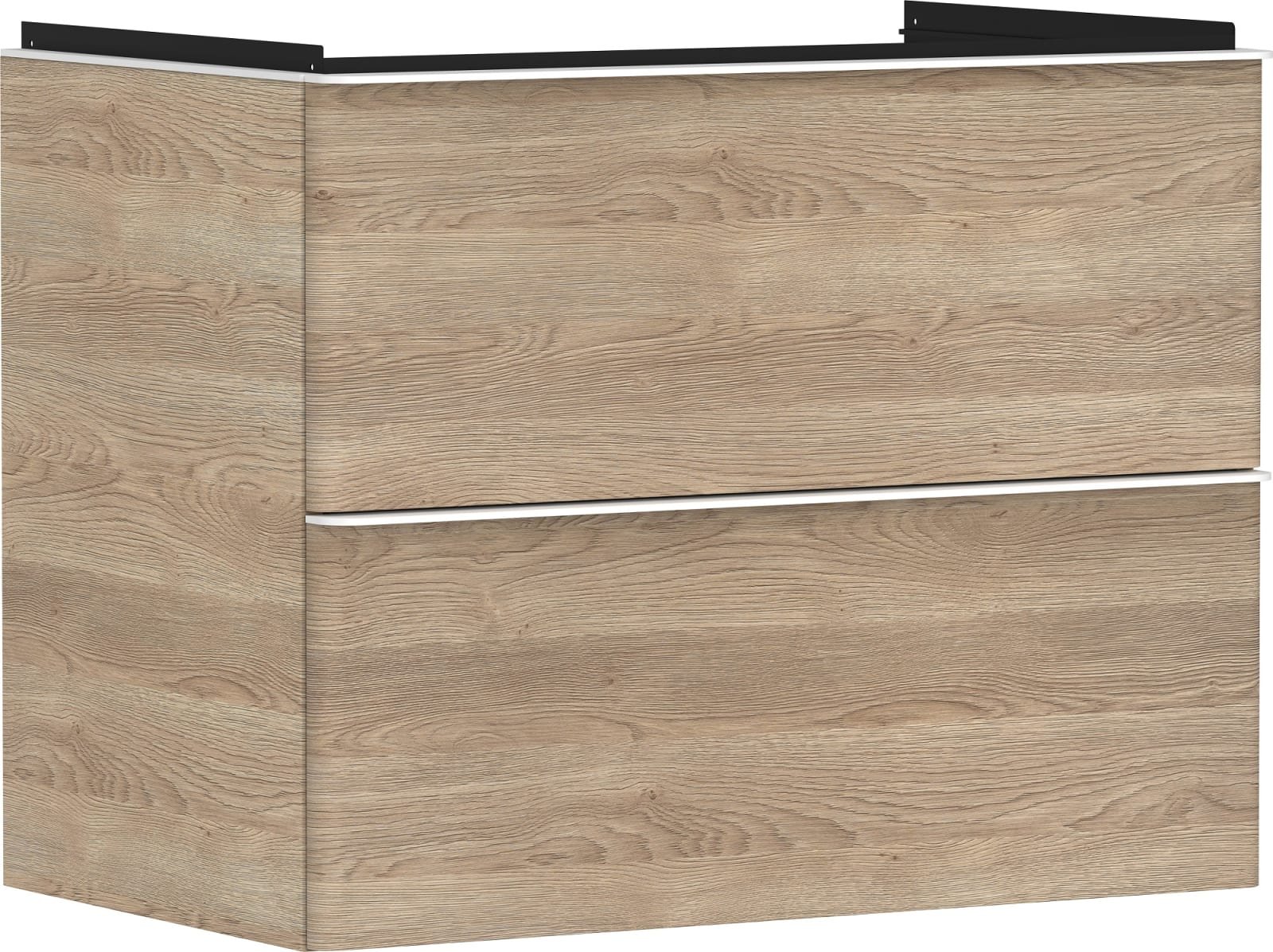 Hansgrohe Xelu Q meubel Natural Oak 780/475 met 2 lades wastafel (1200771611)