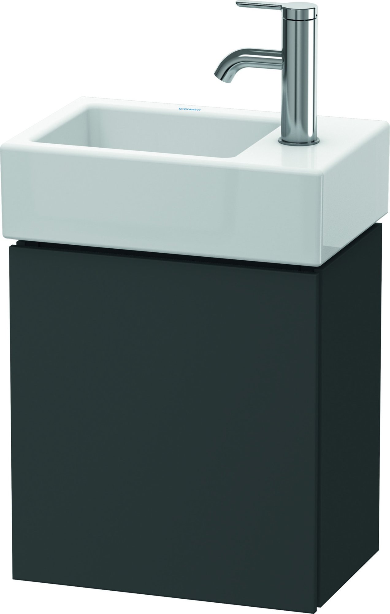 Duravit L-Cube Wastafelonderbouw, 1 deur 241 x 364x 400 Grafiet mat