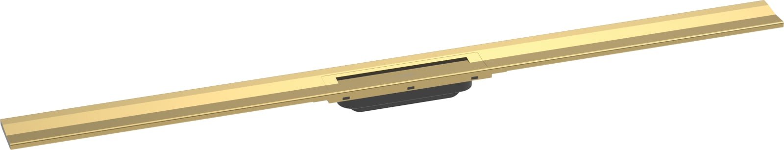 Hansgrohe RainDrain Flex rechte douchegoot 1200 inkortbaar wandmontage Polished Gold Optic