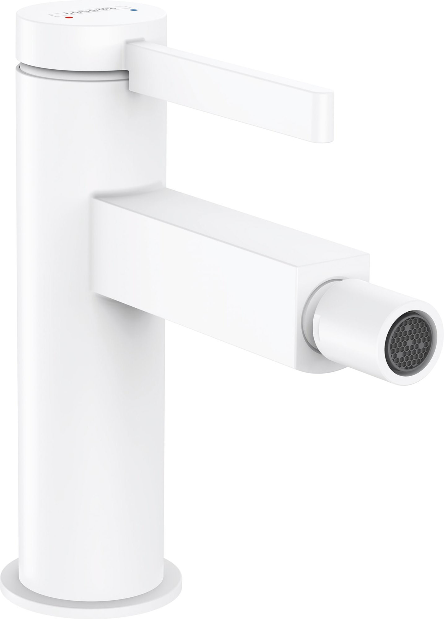 Hansgrohe Finoris eengreeps bidetmengkraan met PushOpen, mat wit