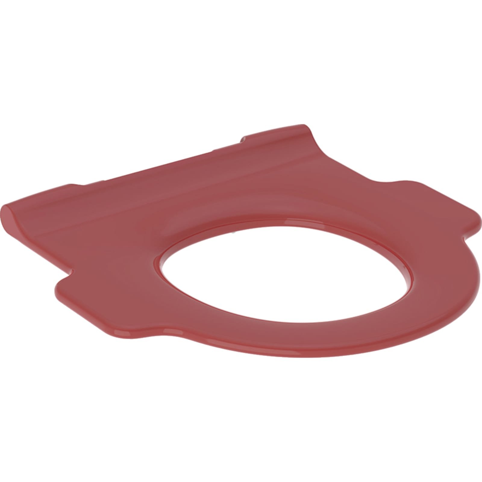 Geberit Bambini wc-zitring met steungrepen Top-fix Rood