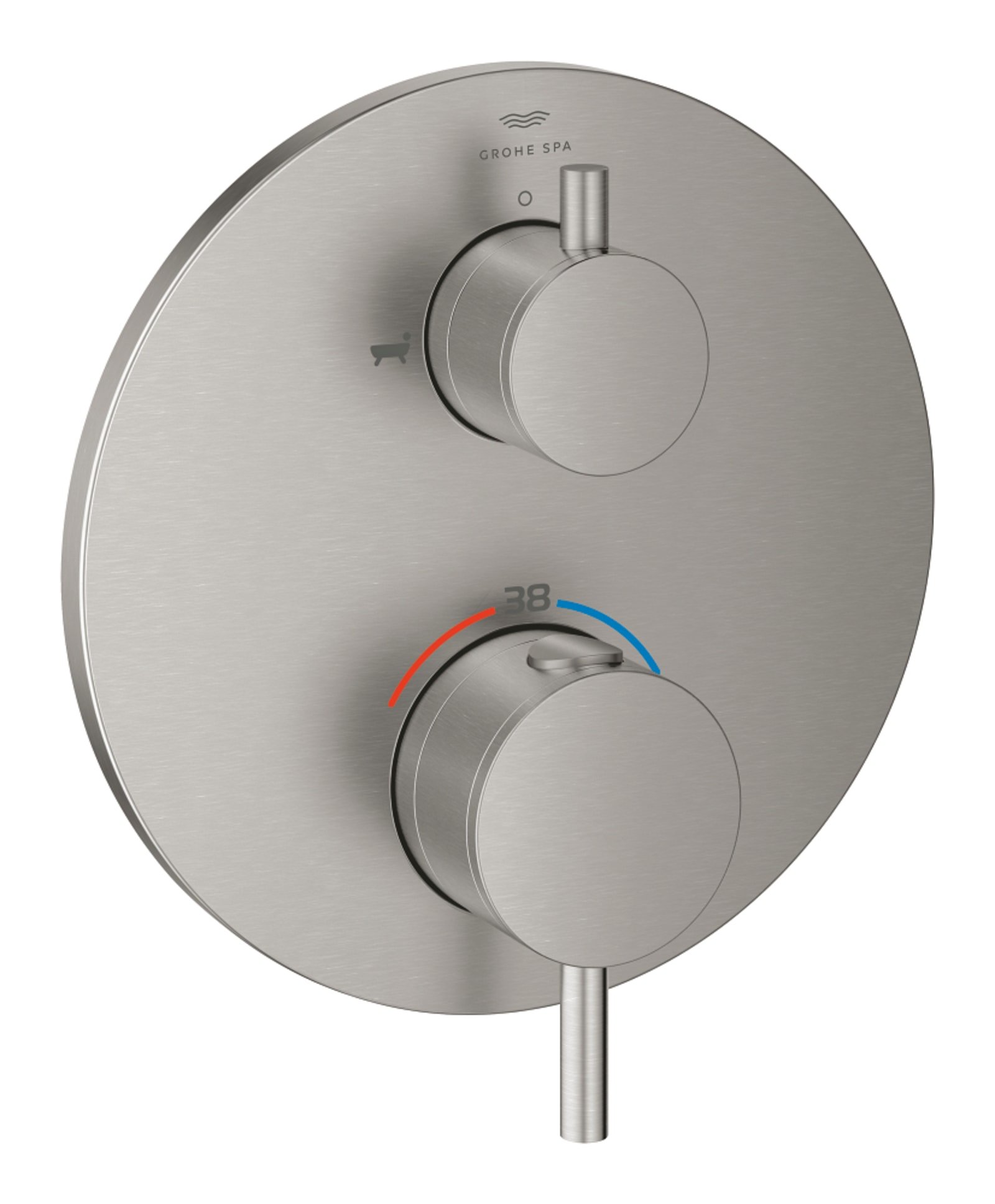 Atrio Thermostatische mengkraan voor 2 uitgangen met geïntegreerd (1200672694)