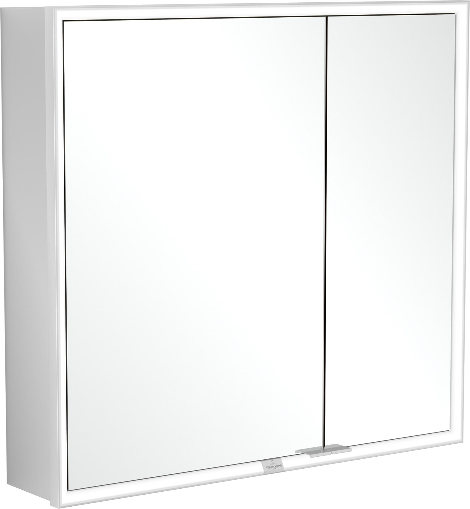 Villeroy & Boch My View Now inbouw-spiegelkast 800x750x168mm, 2xdeur, 1x schak buit, 2x doos L, 2 plank, bak, vergrootspiegel, lijst