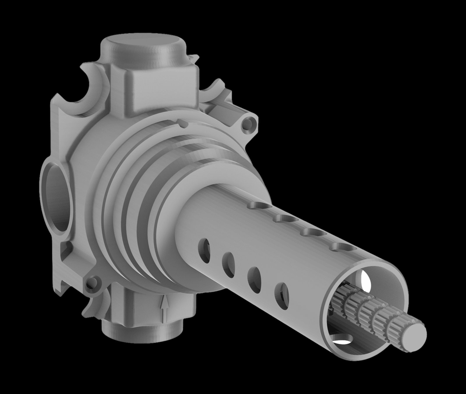 HANSA inbouwdeel tweewegomst. 3/4"