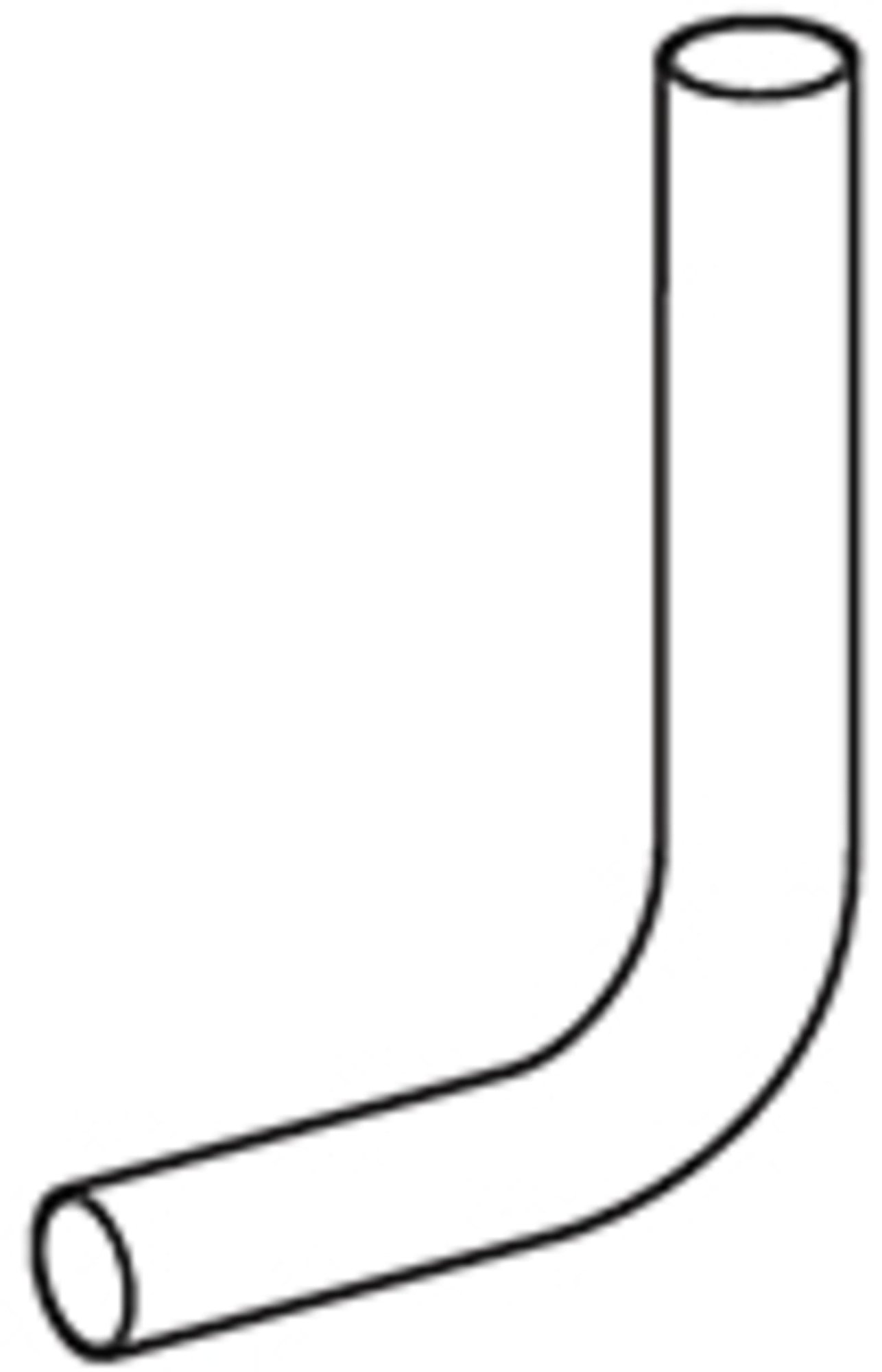 Geberit spoelbocht met sprong naar links 6cm wit d50x44
