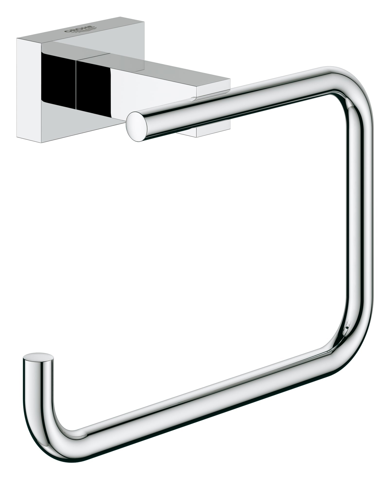 Grohe Essentials Cube, Toiletrolhouder, rechthoekig, wand, 1-gats, metaal, chroom
