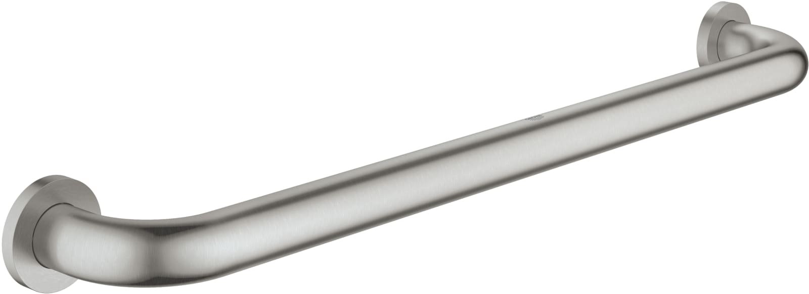 Grohe Essentials, Handgreep, rond, wand, 1x stang, 2-gats, 600mm functioneel, metaal, supersteel