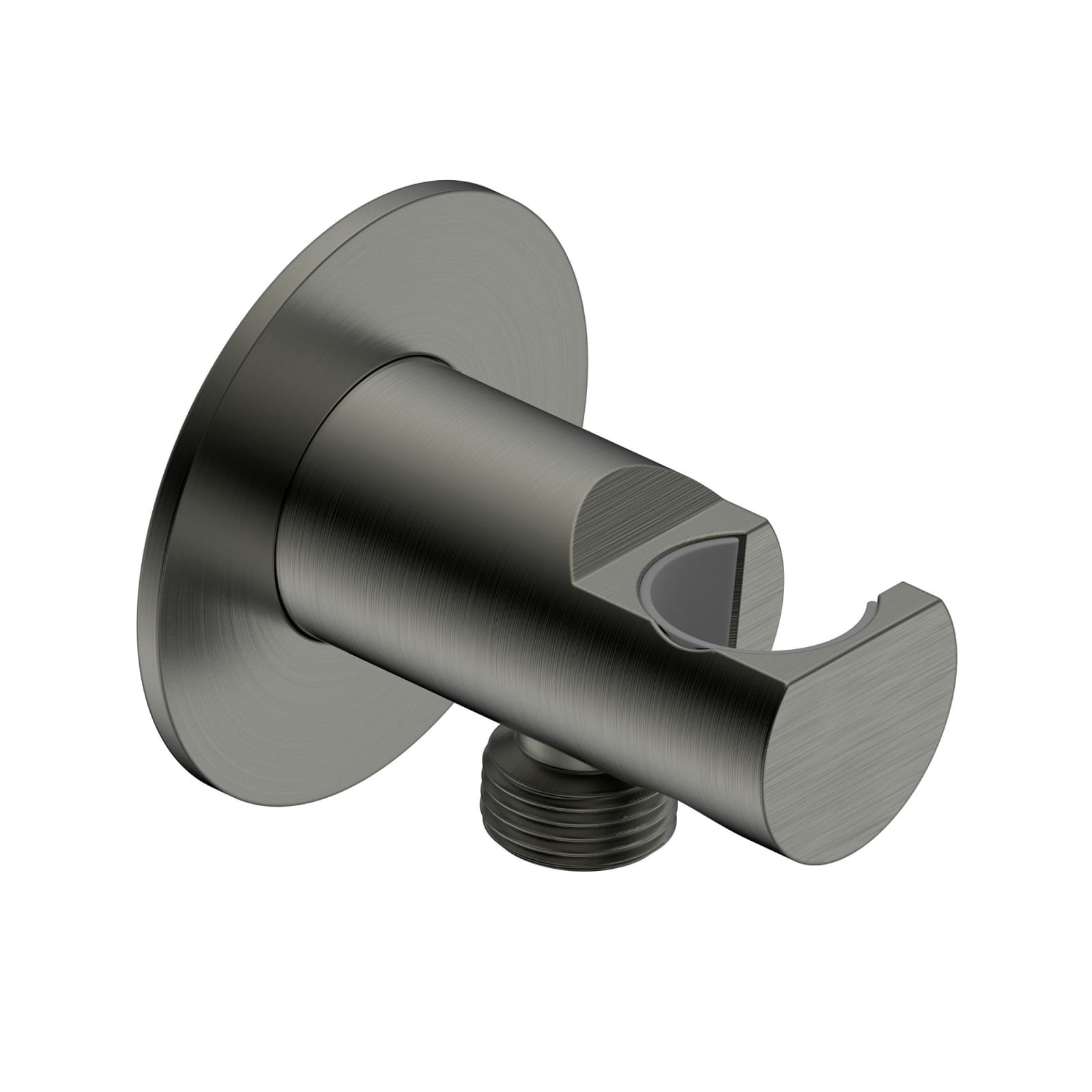 Blue Label handdouchehouder met ½” aansluiting incl. 70mm rozet, gun metal