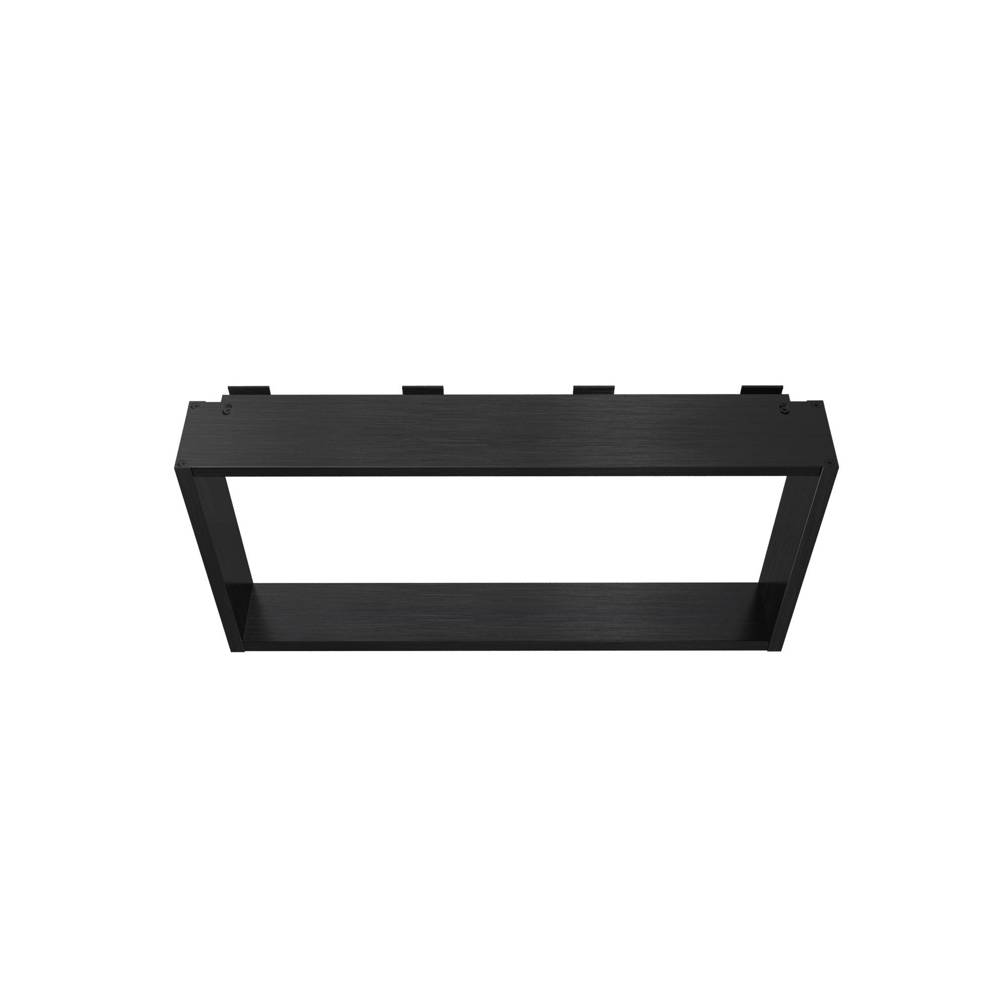 OPBOUWNIS VOOR DOUCHEWAND - 4 HANDDOEKHAKEN - ALUMINIUM - 60X30X8 CM - GUNMETAL