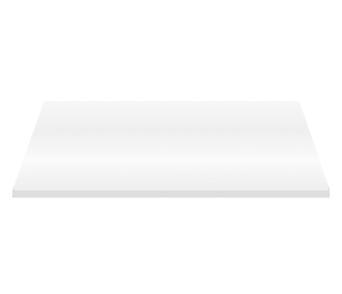 ALONI WASTAFELTABLET MDF (96.4X45.5X2.6 CM) - GLANZEND WIT