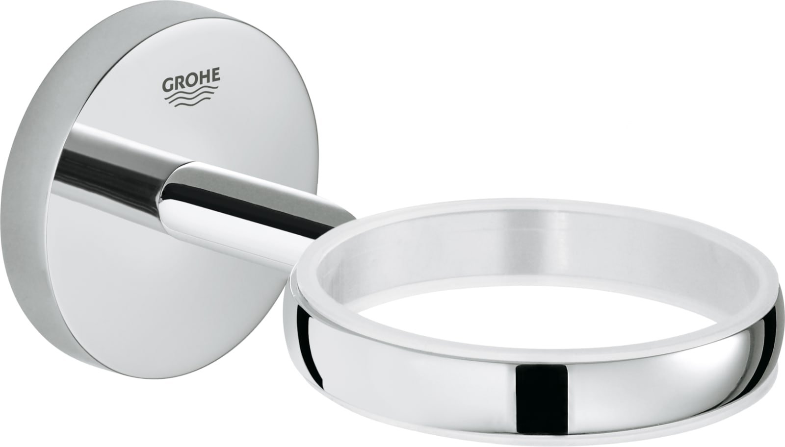 Grohe Bau Cosmopolitan wandhouder met verborgen bevestiging. Kleur chroom