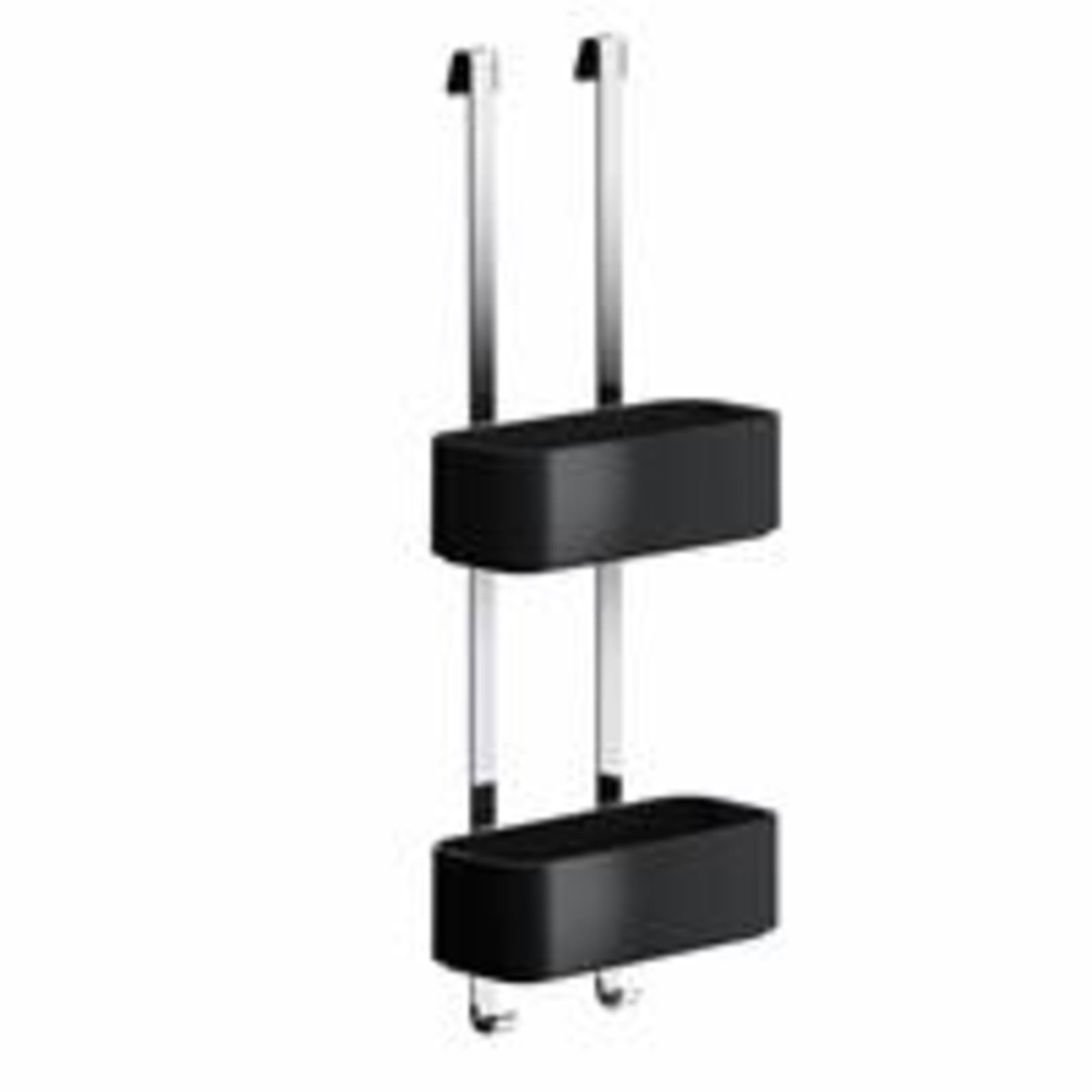 Geesa Frame doucherek hangend zwart-chr oom