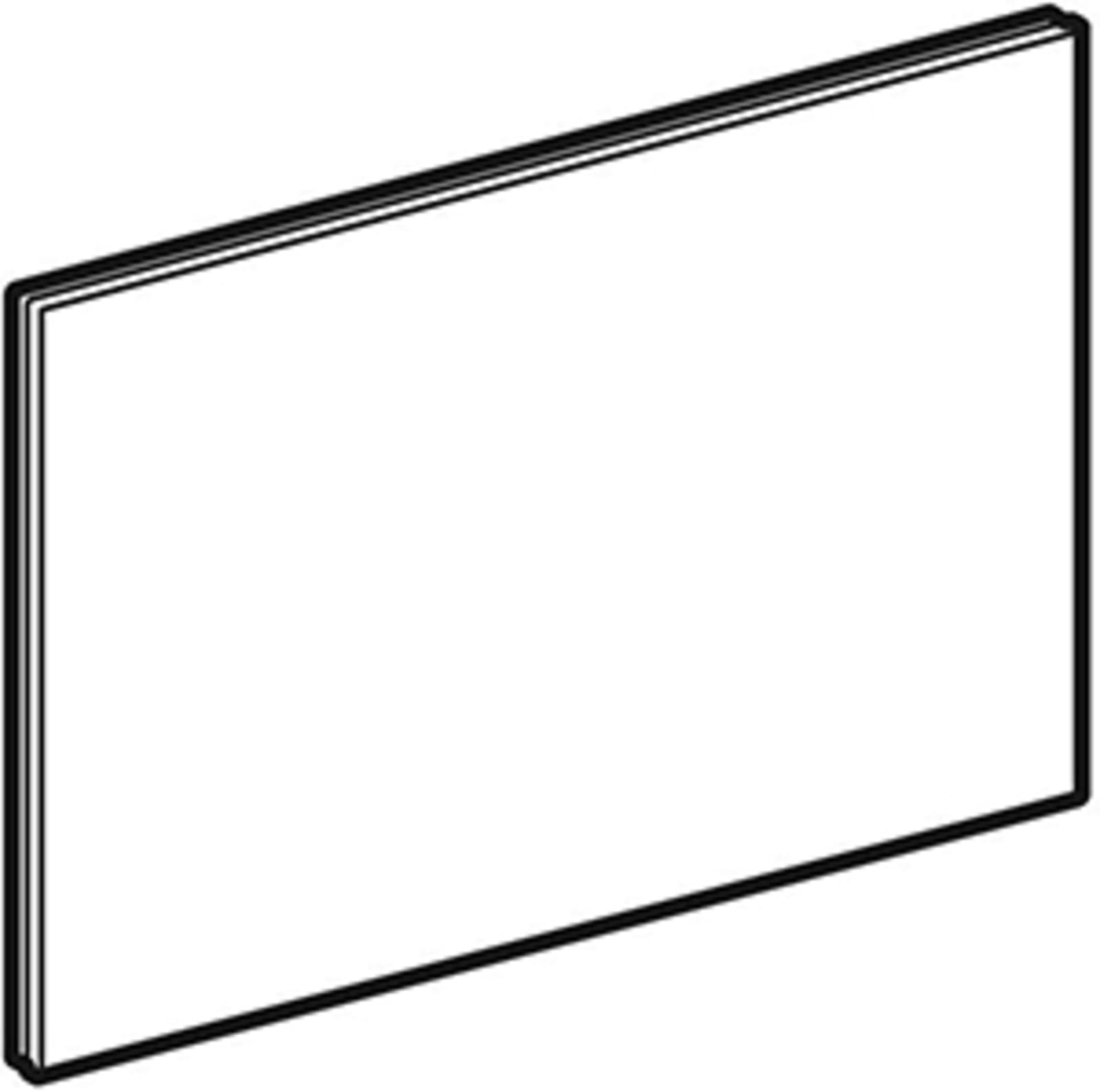 GEBERIT SIGMA80 BED.PL.,SQUARE,2-TOETS,4.1V (TOT BOUWJ.2022),ZWART