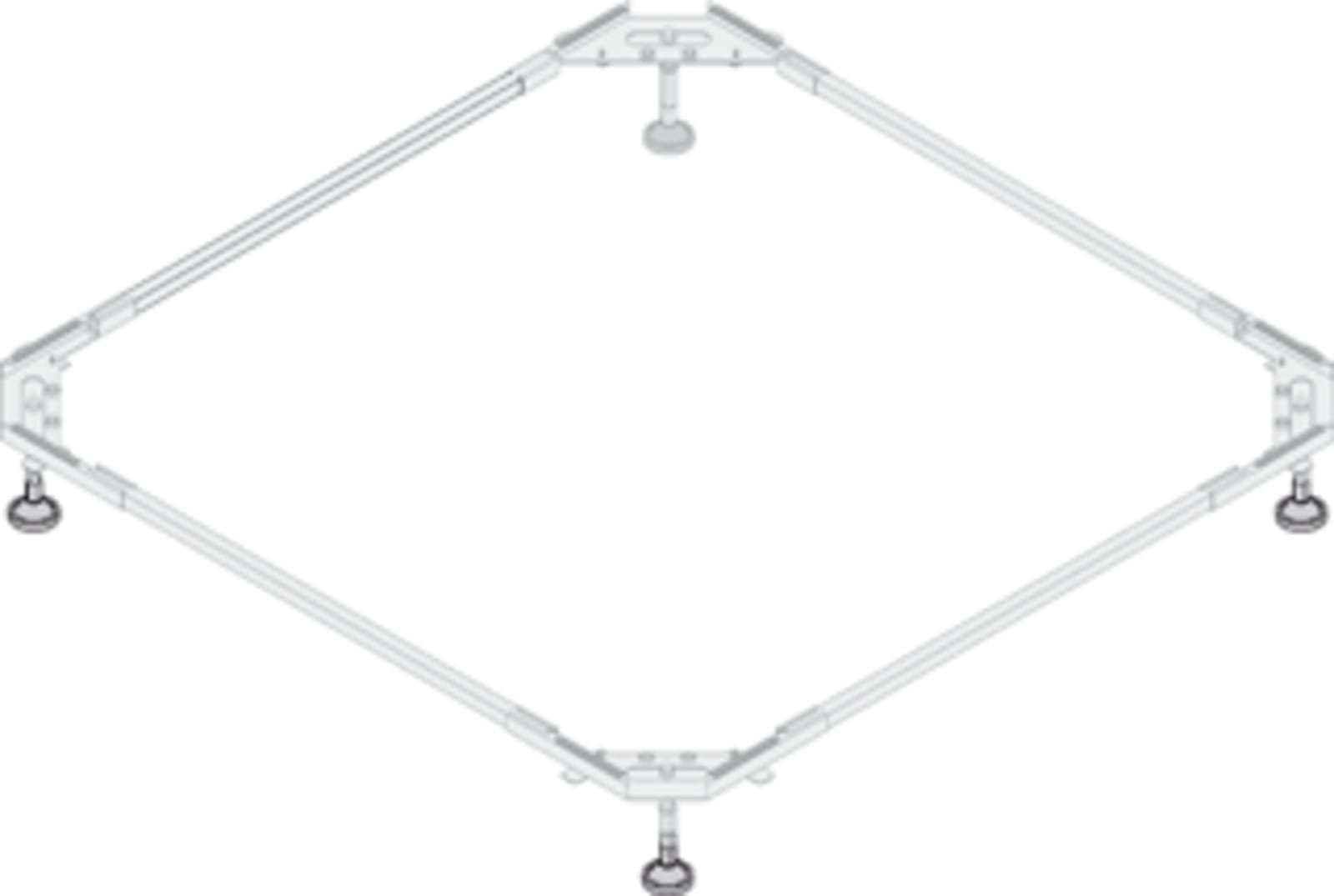 Bette Potensysteem voor douchebak: 1000 x 900mm (LxB)