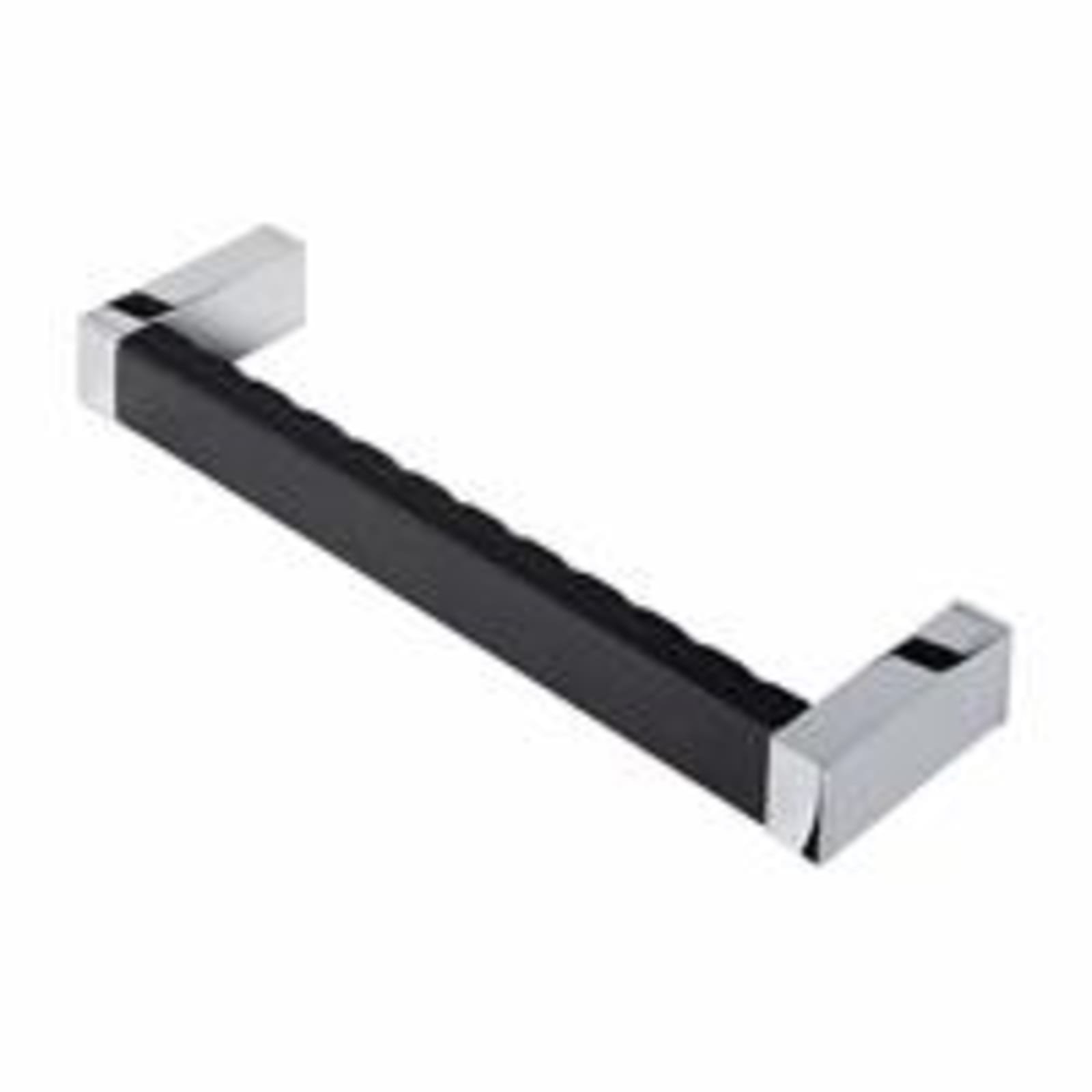 Geesa Modern Art wandgreep 300mm, kunststof, verchroomd, dxl 85.5x320mm, zwart