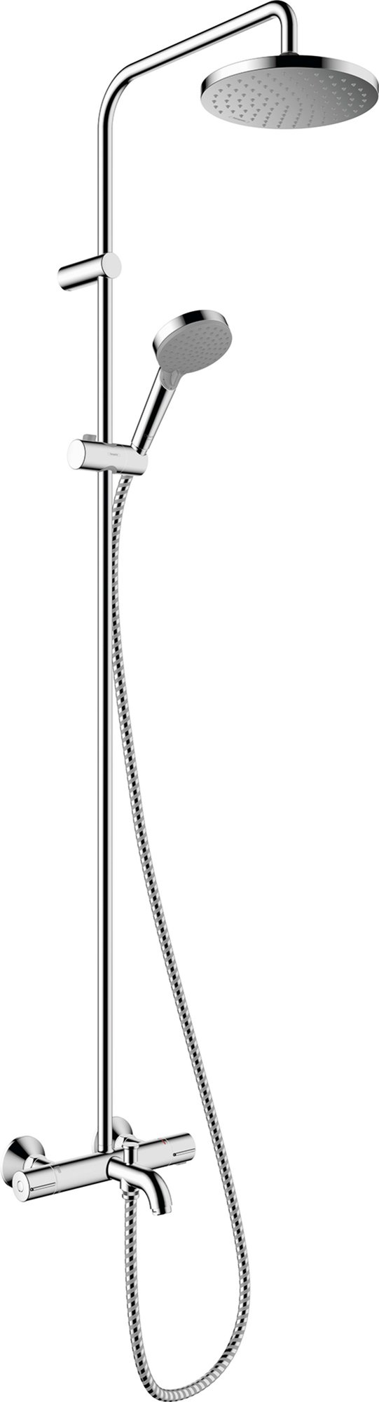 Hansgrohe Vernis Blend Showerpipe met badthermostaat chroom
