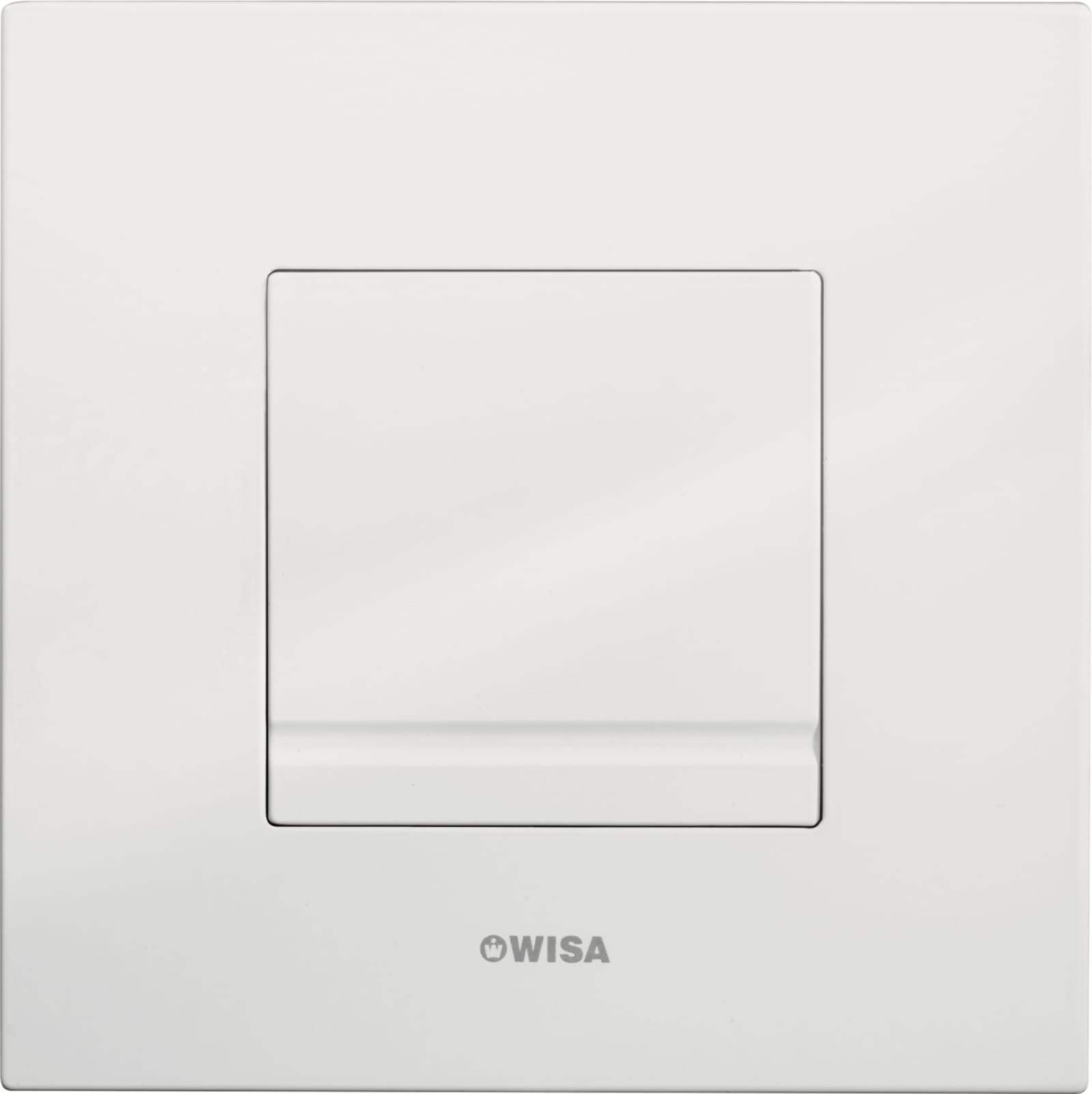 Wisa XS Delos, bedieningsplaat mechanisch, eenknops, kunststof, hxbxl 10x160x160mm, wit
