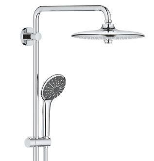 Grohe Vitalio Joy, Douchesysteem, wand, eengreeps, omstelinrichting, 260mm hoofddouche, 450mm arm, chroom thumbnail 2