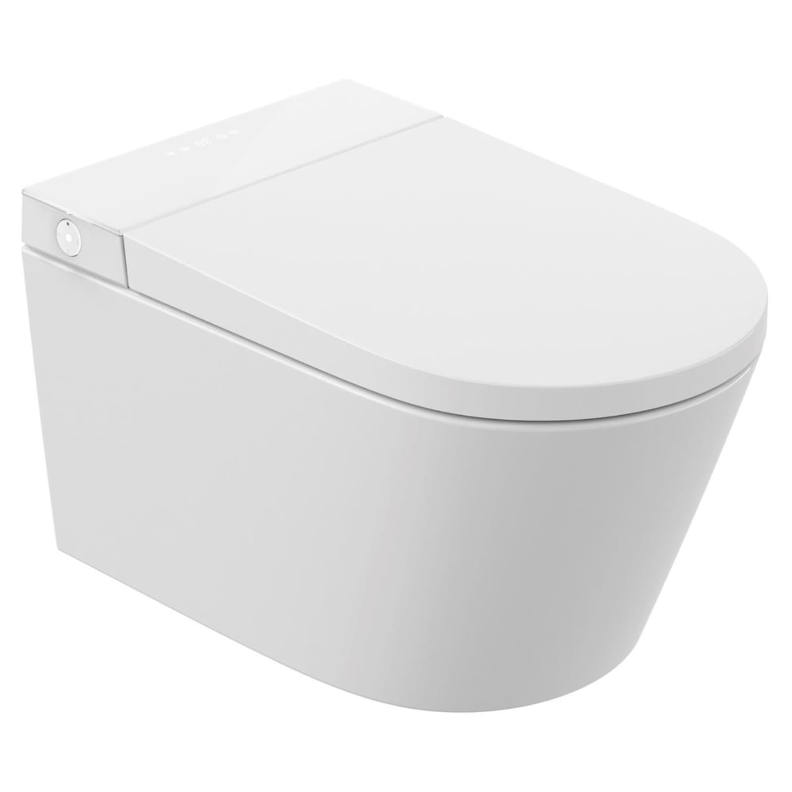 SMART douche wc, wandcloset met zitting/deksel, wit
