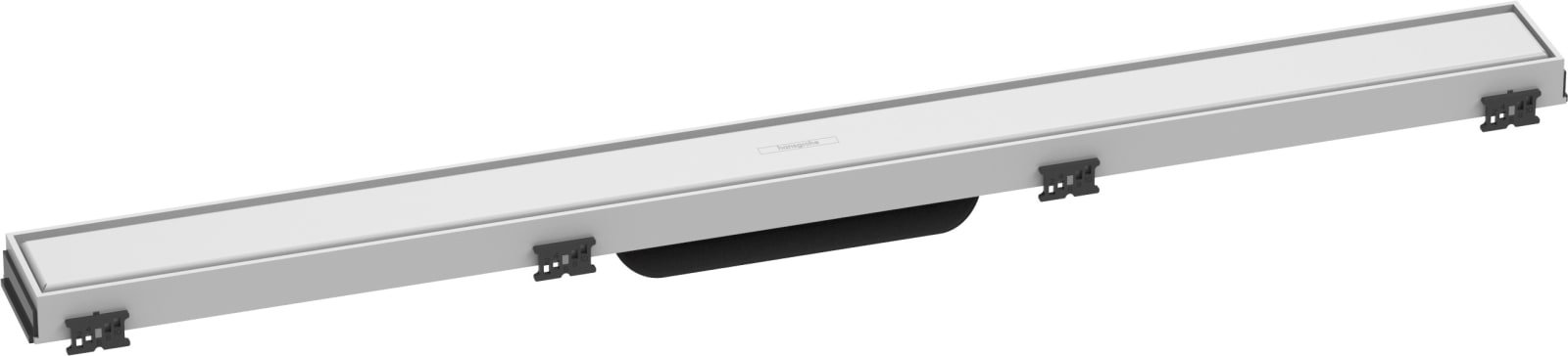Hansgrohe RainDrain Match rechte douchegoot 800 met in hoogte verstelbaar frame mat wit