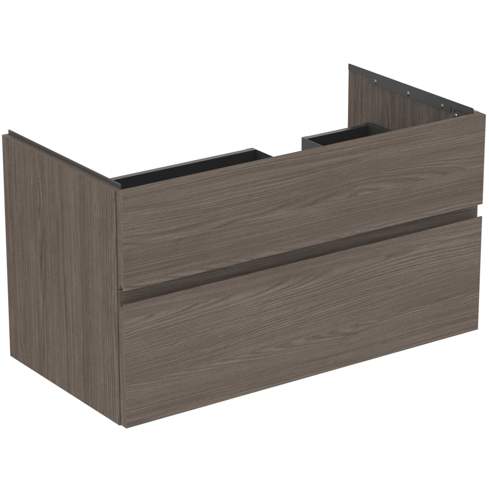 FINESSE | WASTAFELMEUBEL 1000X505X550 MM DARK ELM, 2 LADEN (RECHTS)