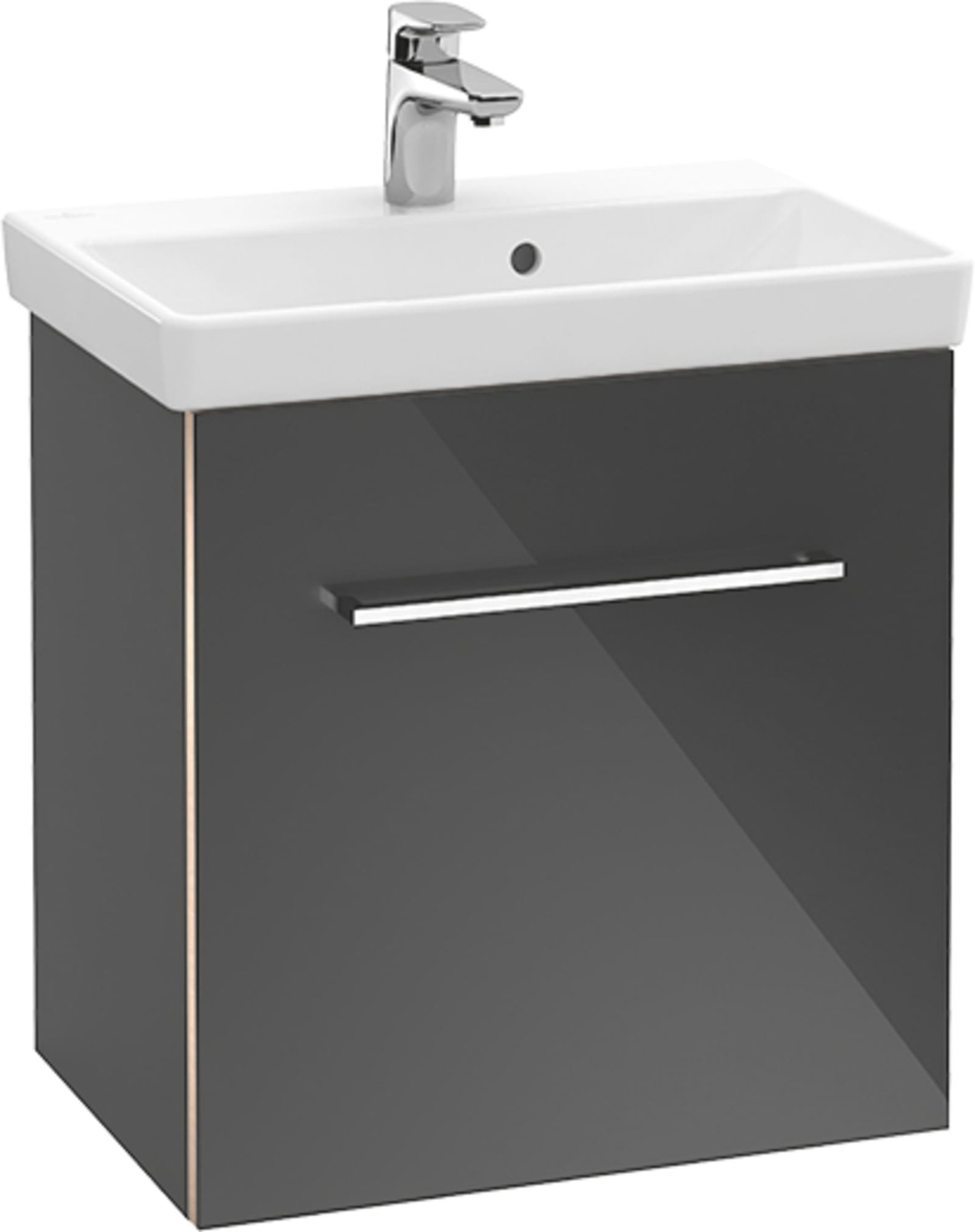 Villeroy & Boch Avento, Wastafelonderkast, 1x deur, rechts, wand, hoekig, 530 x 514 x 352mm (BxHxD), arizona eik