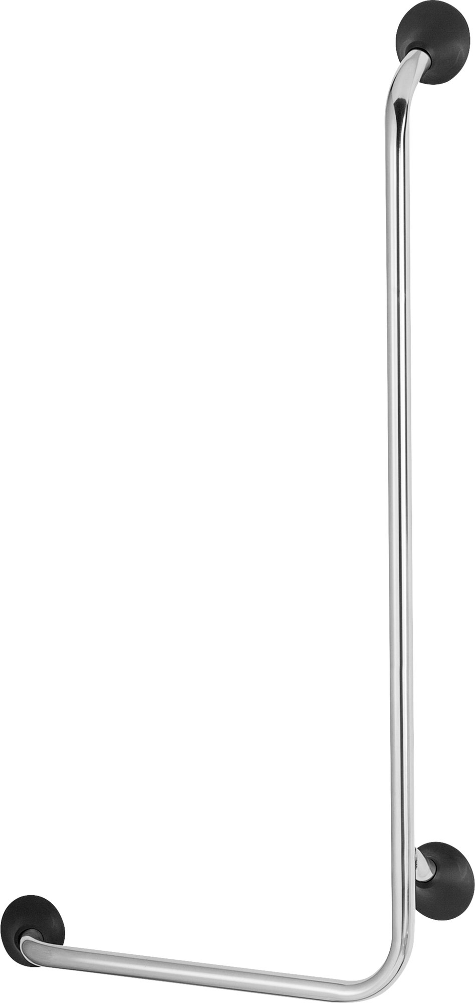 Linido wandbeugel 90 graden links, lengte 560x1130mm, rvs/antraciet