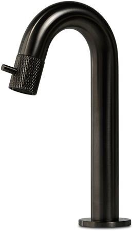 Blue Label Viby facet fonteinkraan laag model, gun metal