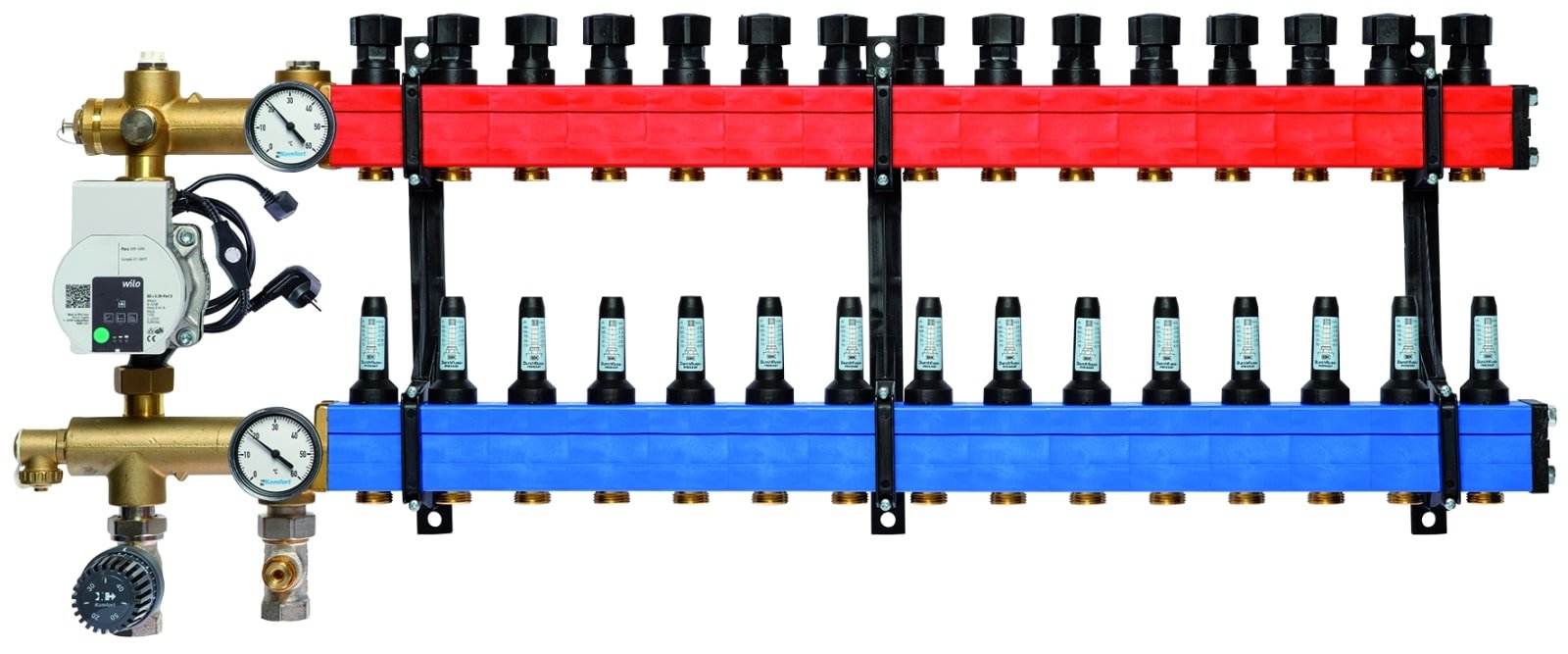 Nathan Komfort SBK verdeler type 4800 E-pomp onder aansluiting, 10 tot 145 l/u, 15-groeps