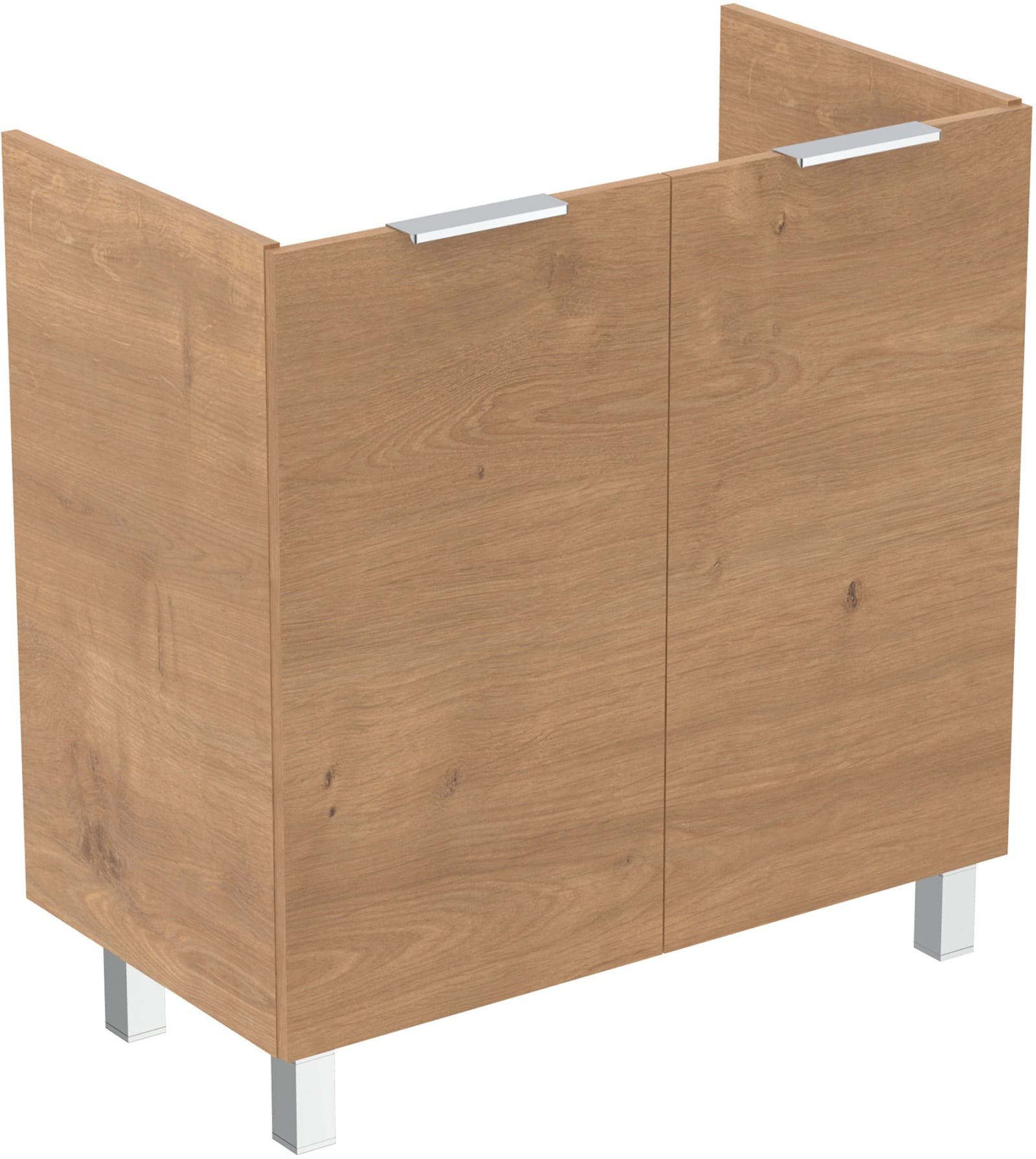 TIEMPO | WASTAFELMEUBEL 800X440X825 MM LICHT EIKEN, 2 DEUREN