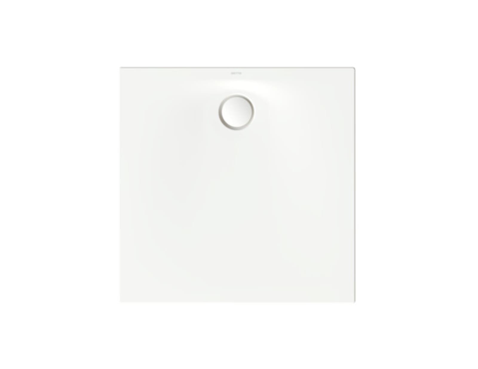 BetteUltra Space met Minimum-Douchebakdrager 900x900x15 mm, Snow, A...