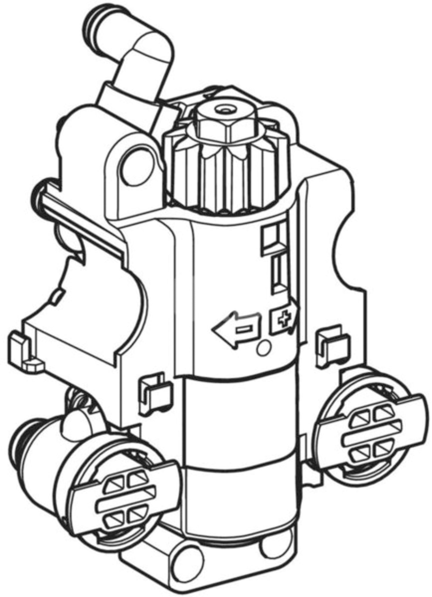 Geberit functie-eenheid, Piave en Brenta thermostatische meng unit