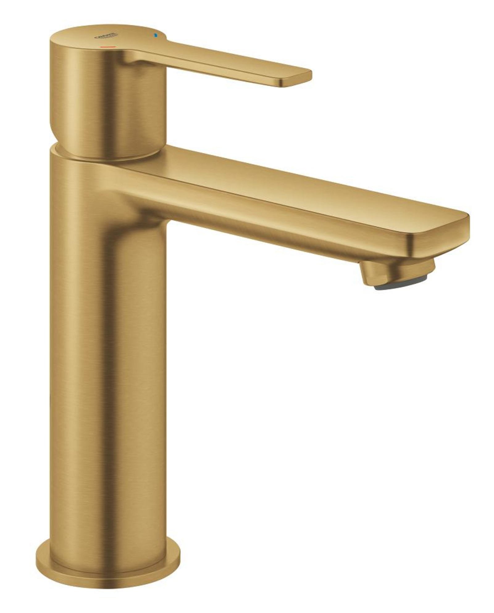 Grohe Lineare New Wastafelmengkraan S-size, Push Open waste, Cool Sunrise Geborsteld