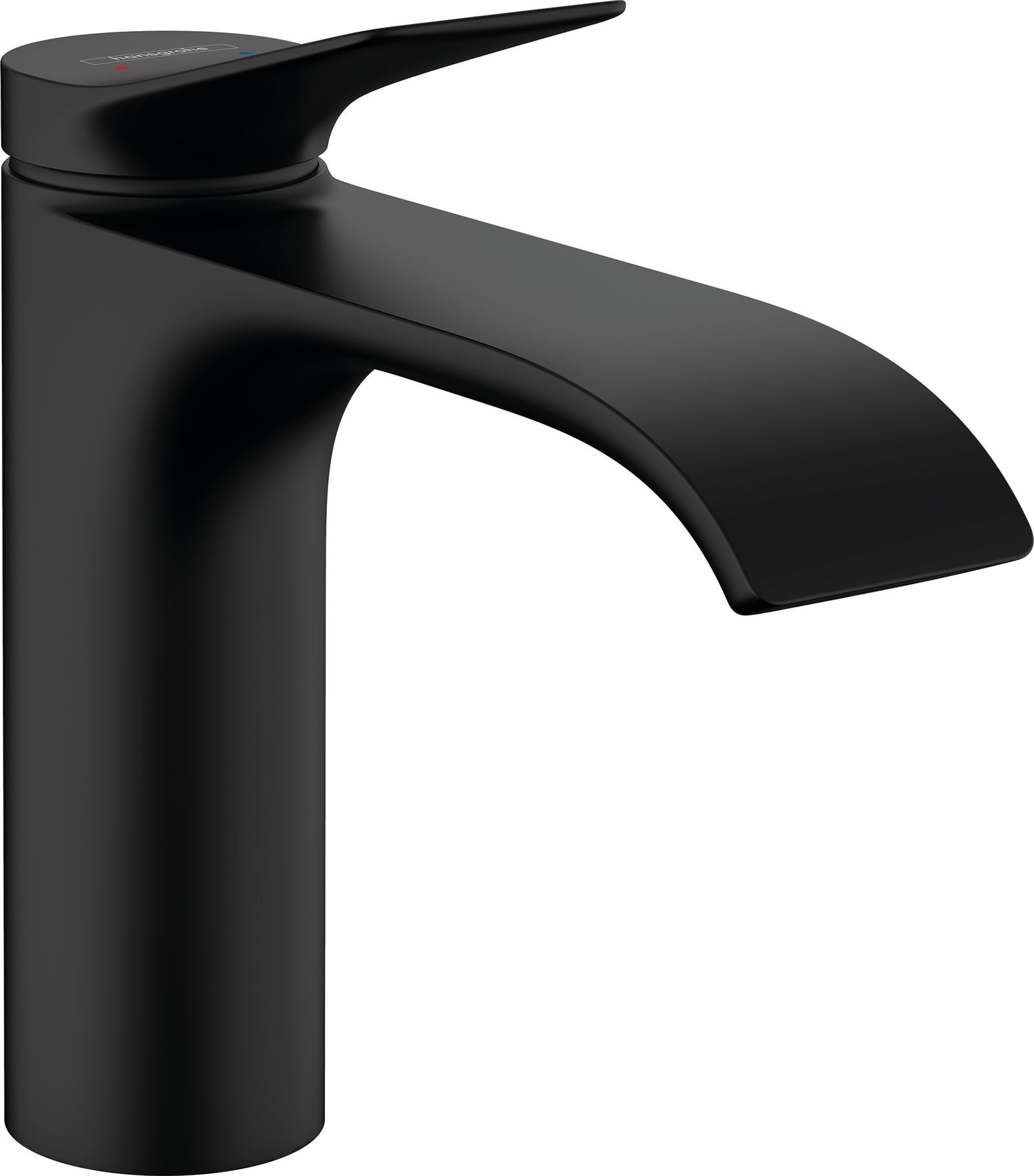 Hansgrohe Vivenis eengreeps wastafelmengkraan 110 pop-up, mat zwart