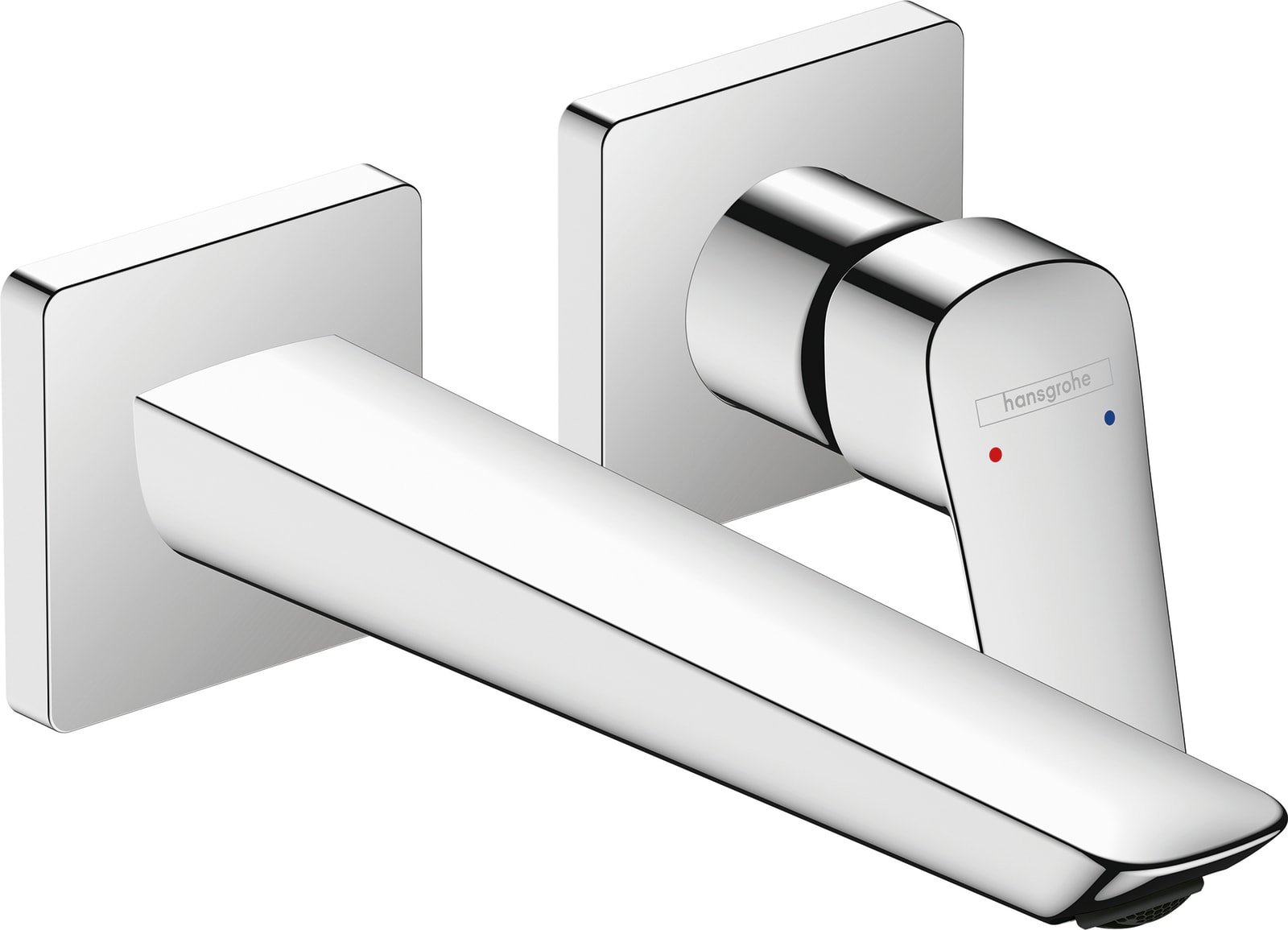 Hansgrohe Logis Slim ééngreeps inbouw wastafelmengkraan, voorsprong 195mm chroom