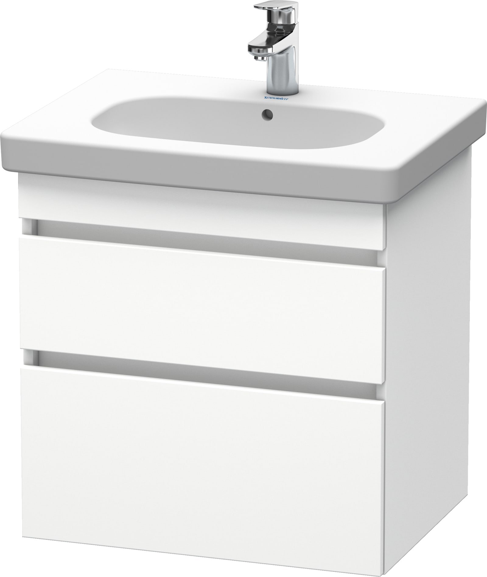 Duravit wastafelonderbouw DuraStyle v. D-Code #034265, 2 lades, wit mat
