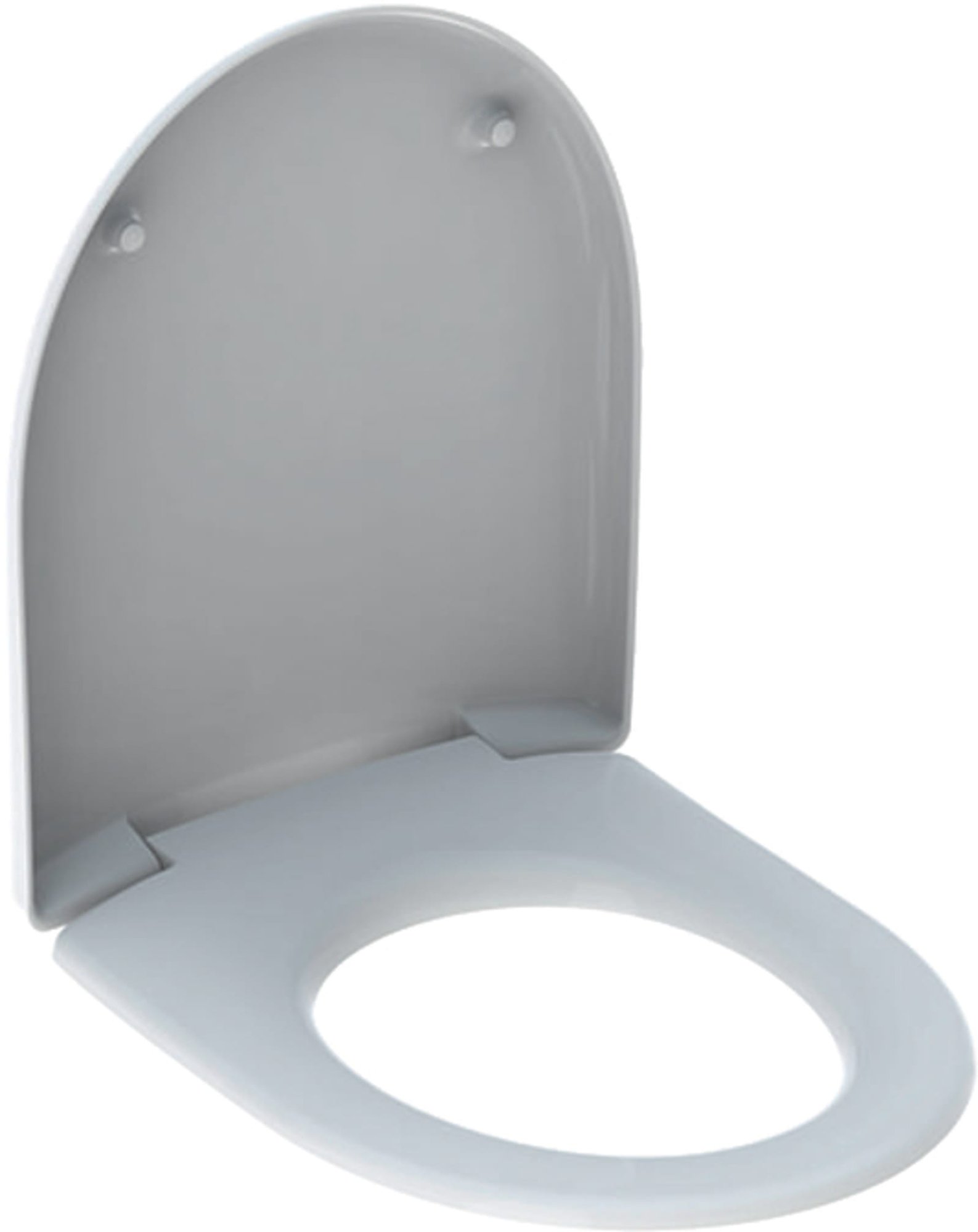 Geberit Renova, Closetzitting met deksel, softclose, duroplast, pergamon (montage van bovenaf)
