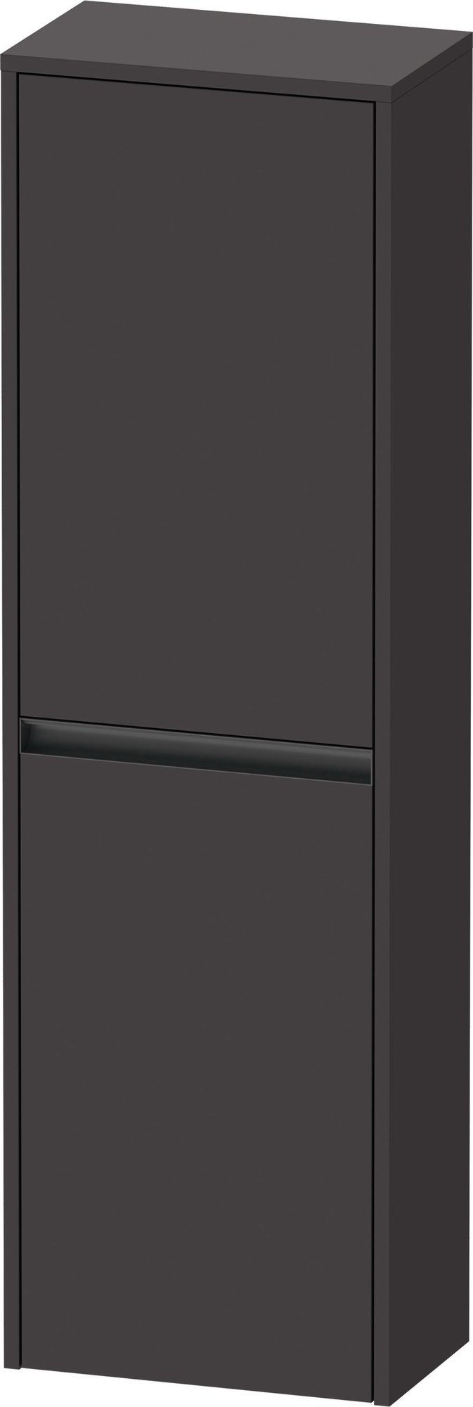 Duravit Ketho.2 Halfhoge kast, Grafiet Supermat, vierkant, aantal deuren: 2, tip-on technologie – K21319R80800000