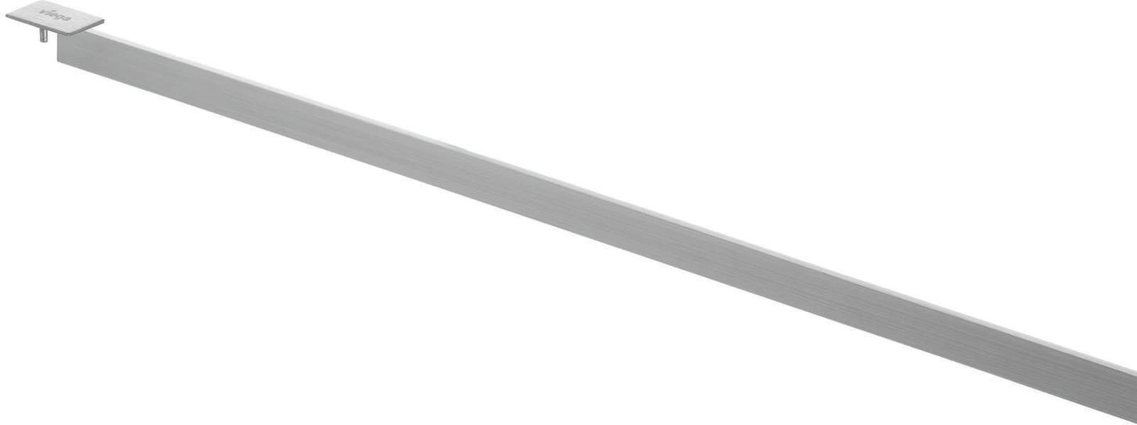 Viega Visign insteekrooster met montagetoebehoren en matte eindkappen. Inkortbaar van 1200 naar 300mm.
