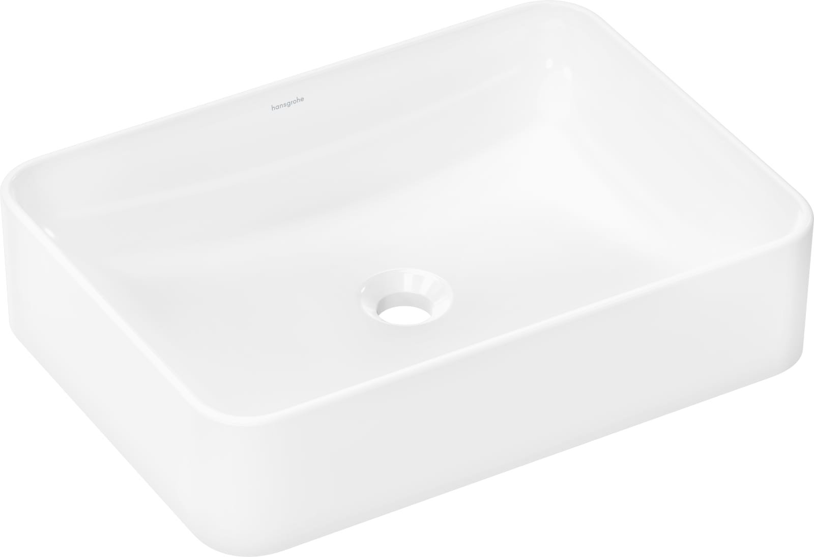 Hansgrohe Xuniva Q waskom 550/400 zonder kraangat en overloop, SmartClean, wit