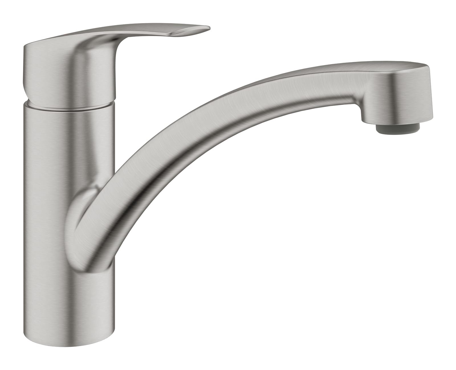 Grohe Eurosmart keukenmengkraan met lage uitloop, supersteel