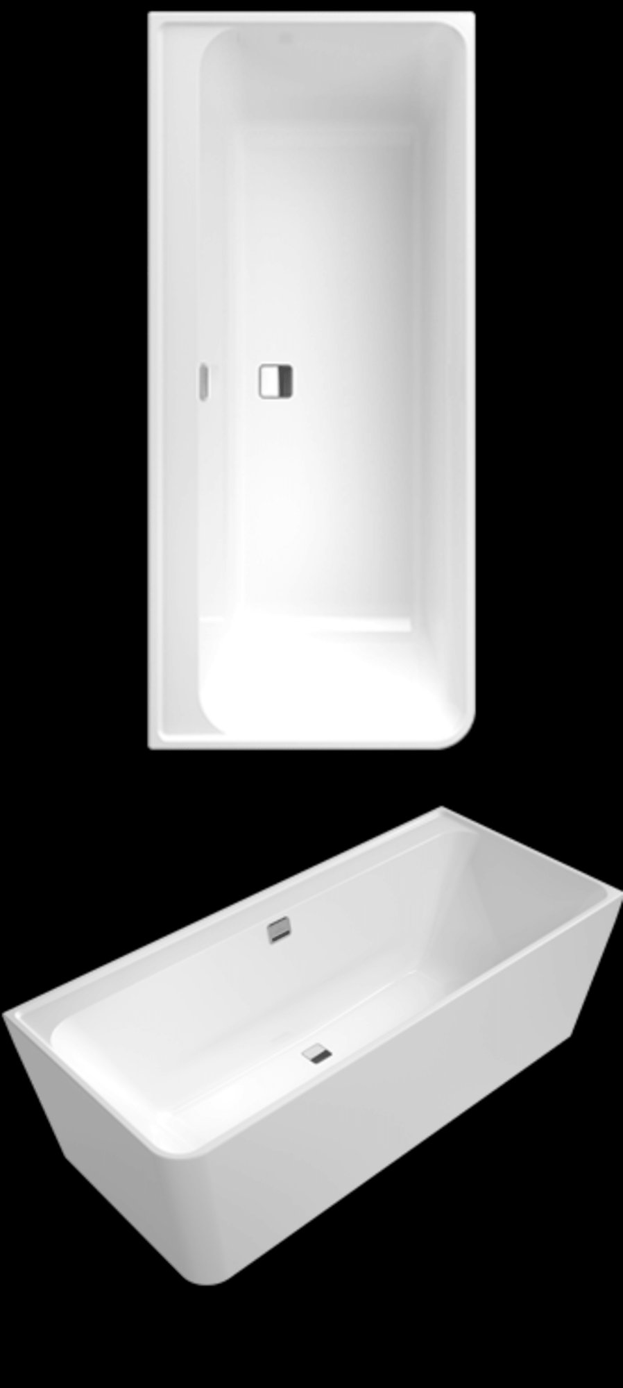 Villeroy & Boch, Collaro, Ligbad, Collaro, wandmodel, hoekuitvoering rechts, goud, 470 x 800 x 1800mm (DxHxB), wit alpine