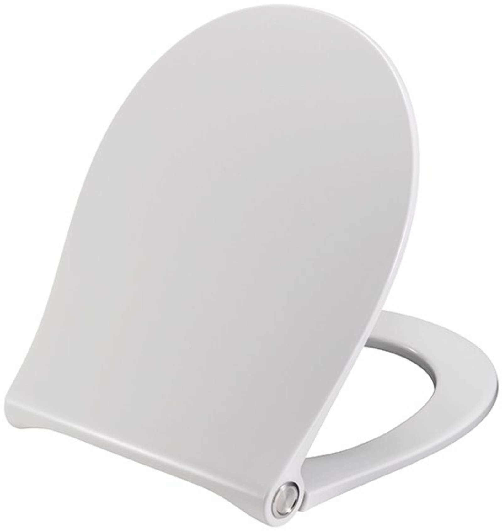 Pressalit Sway Uni closetzitting met deksel, soft close, D05 uni scharnier en lift-off, kleur wit