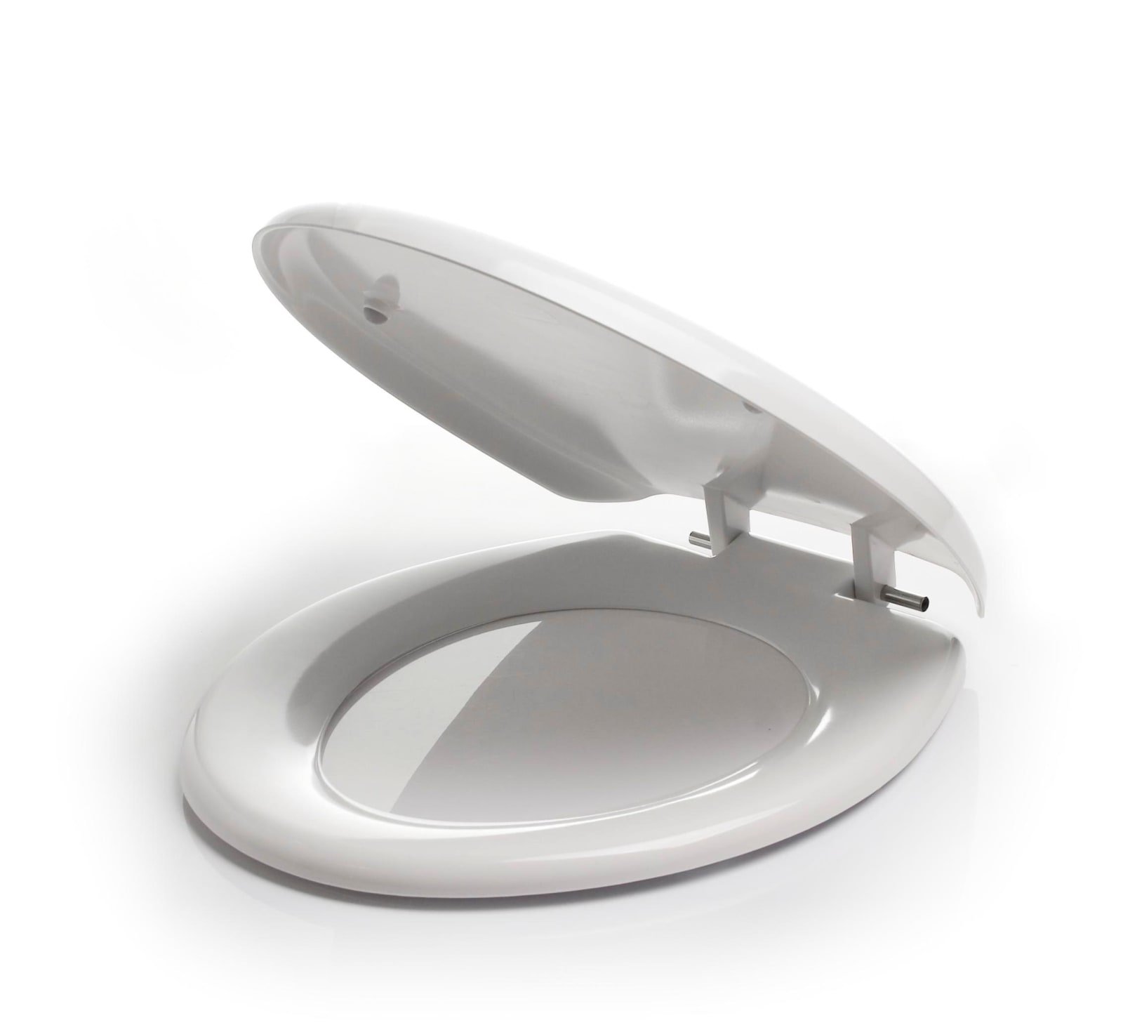 Rezi Trendline closetzitting met deksel, scharnier: RVS, kleur: wit