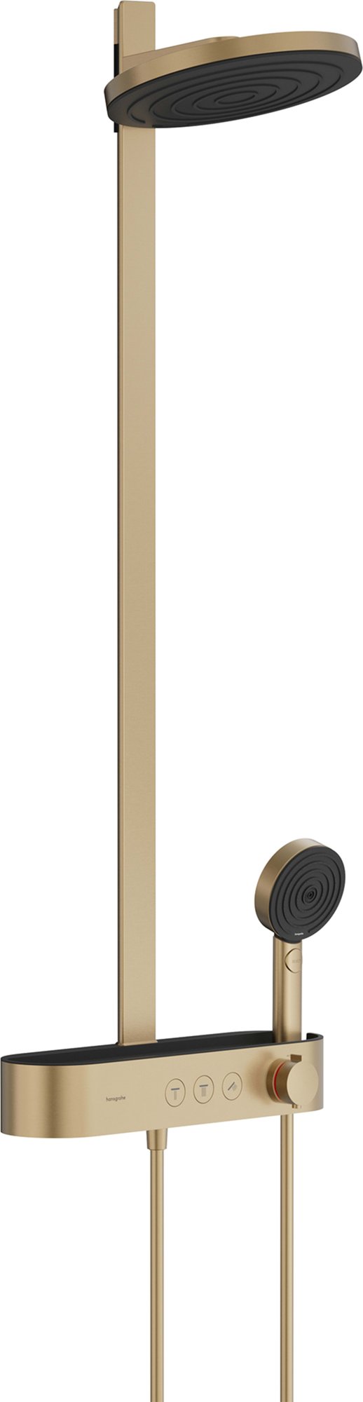 Hansgrohe Showerpipe Pulsify S 260 2jet EcoSmarT with shower thermostat expose