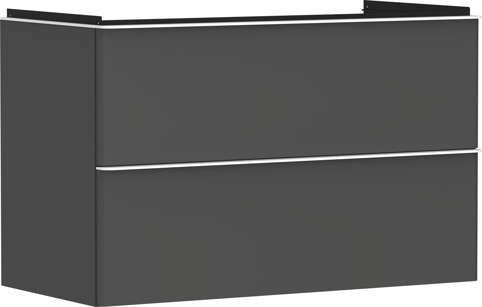 Hansgrohe Xelu Q meubel Diamond Matt Grey 980/475 met 2 lades wastafel